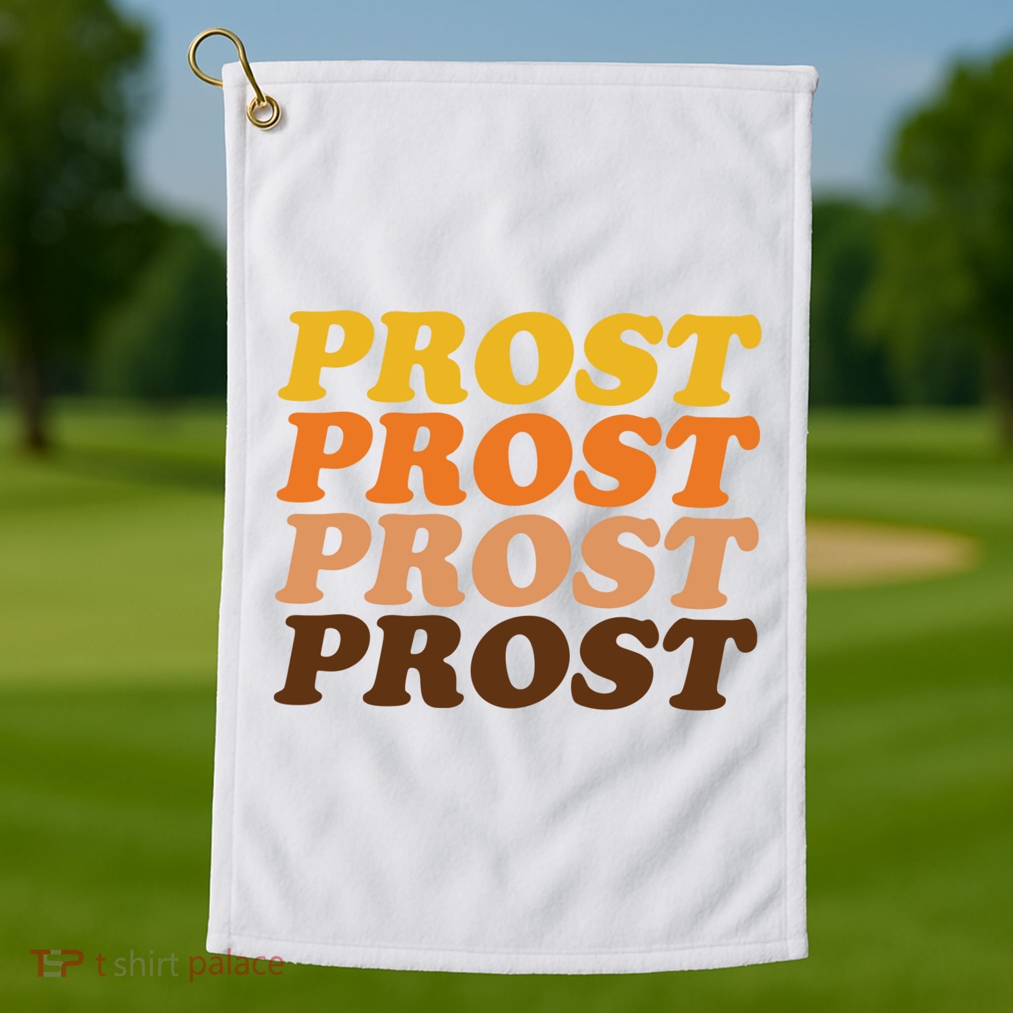 Oktoberfest Funny Prost Golf Towel