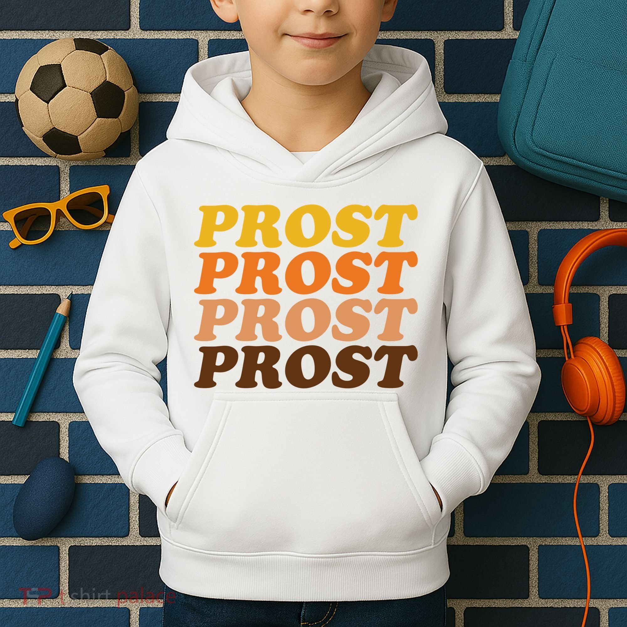 Oktoberfest Funny Prost Kids Hoodie