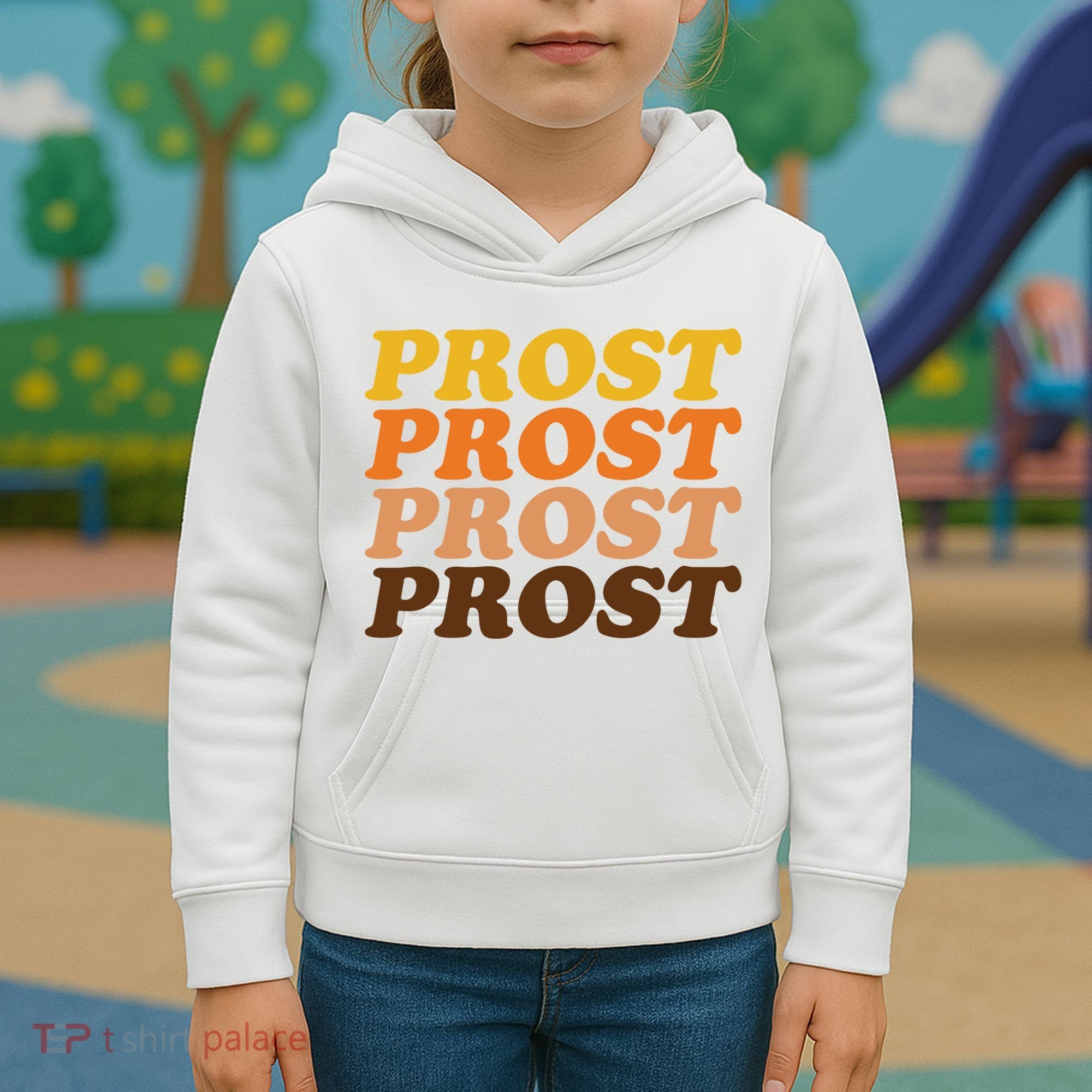 Oktoberfest Funny Prost Kids Hoodie