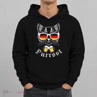 Oktoberfest Funny Prost Pun Purrost Cat Hoodie thumb 0