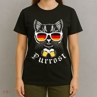 Oktoberfest Funny Prost Pun Purrost Cat T-Shirt thumb 4