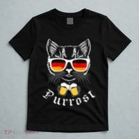Oktoberfest Funny Prost Pun Purrost Cat T-Shirt thumb 5