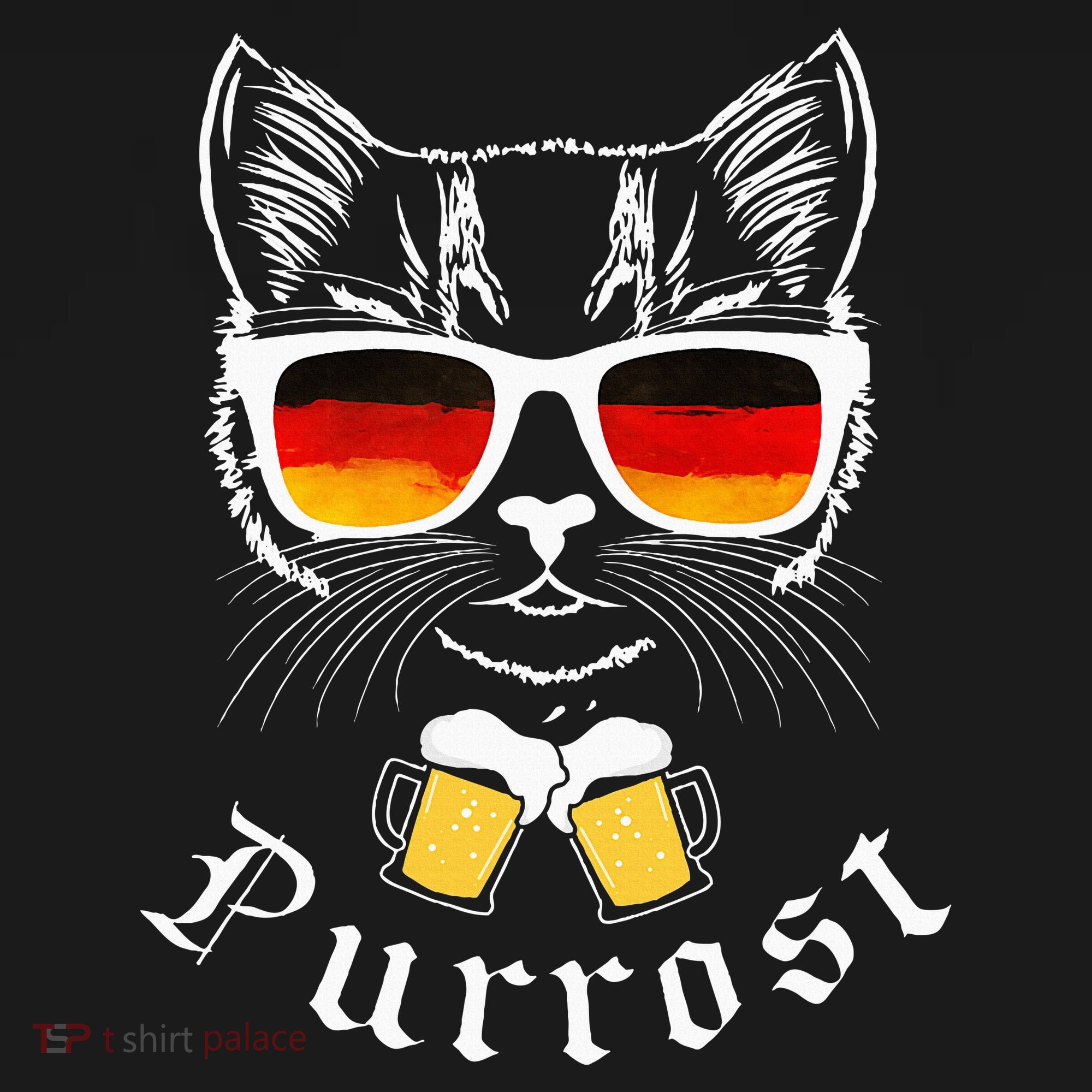 Oktoberfest Funny Prost Pun Purrost Cat Visor