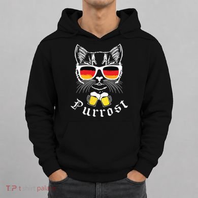 Oktoberfest Funny Prost Pun Purrost Cat Hoodie