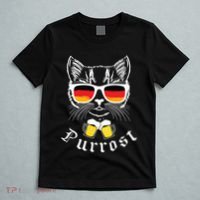 Oktoberfest Funny Prost Pun Purrost Cat T-Shirt thumb 5