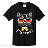 Oktoberfest Funny Prost Pun Purrost Cat Kids T-Shirt thumb 0