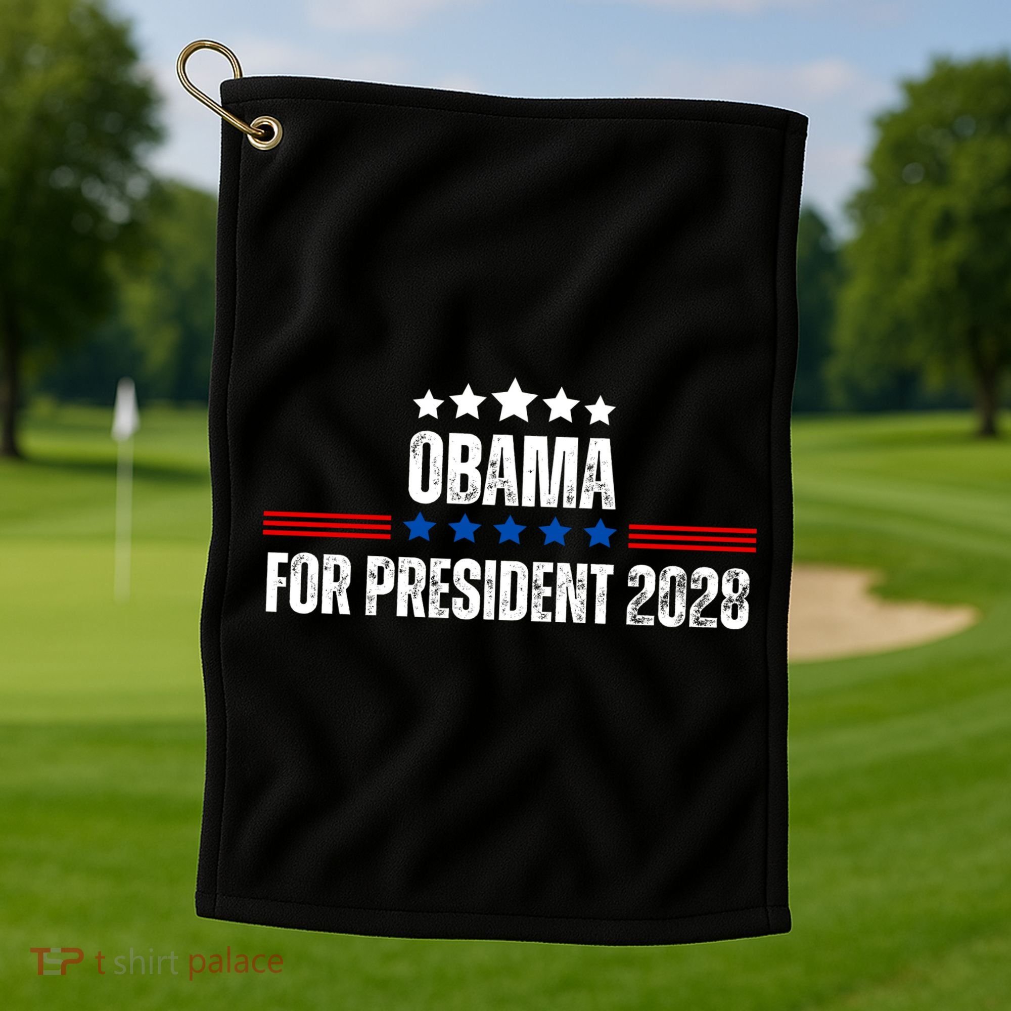 Obama For President 2028 Golf Towel