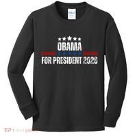 Obama For President 2028 Kids Long Sleeve Shirt thumb 0
