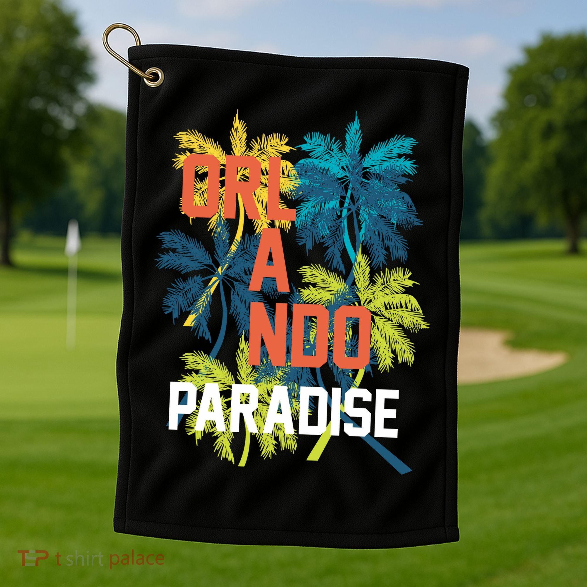 Orlando Florida Paradise Golf Towel