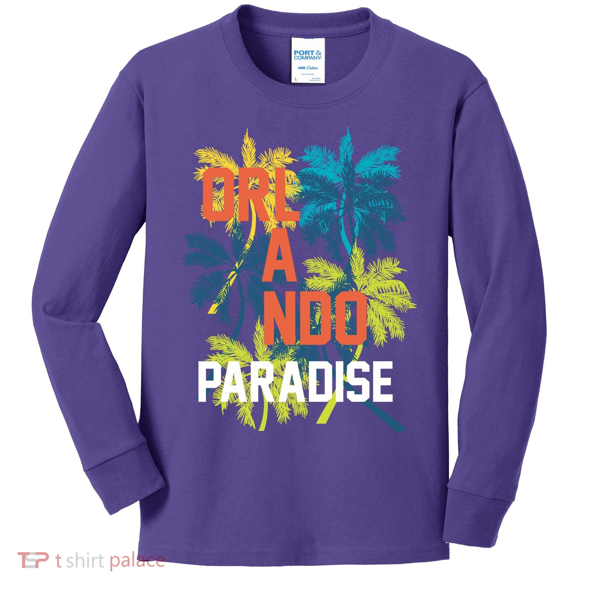 Orlando Florida Paradise Kids Long Sleeve Shirt