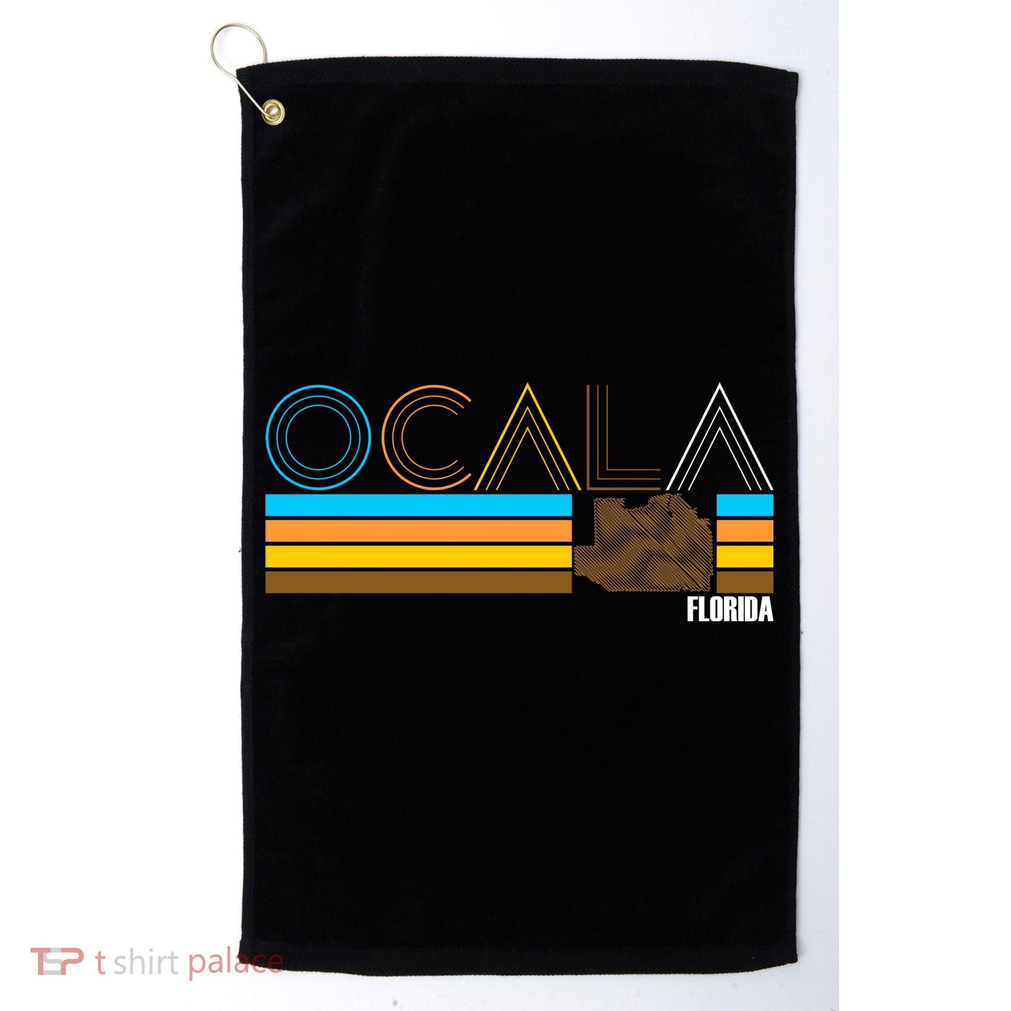 Ocala Florida Retro Golf Towel