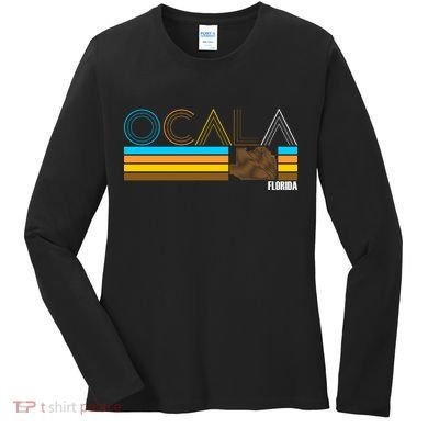 Ocala Florida Retro Women's Long Sleeve Shirt