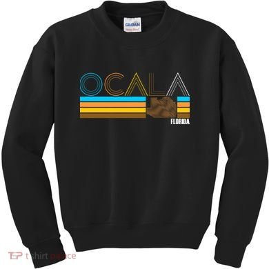 Ocala Florida Retro Kids Sweatshirt