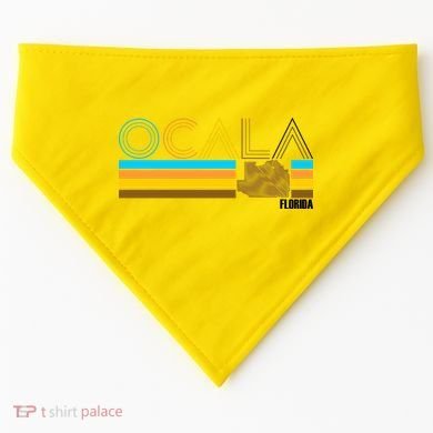 Ocala Florida Retro USA-Made Doggie Bandana