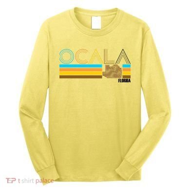 Ocala Florida Retro Long Sleeve Shirt