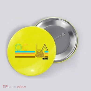 Ocala Florida Retro Button