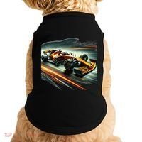 Orange Formula Racing Car Doggie Tank thumb 0
