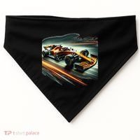 Orange Formula Racing Car USA-Made Doggie Bandana thumb 0