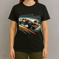 Orange Formula Racing Car T-Shirt thumb 4