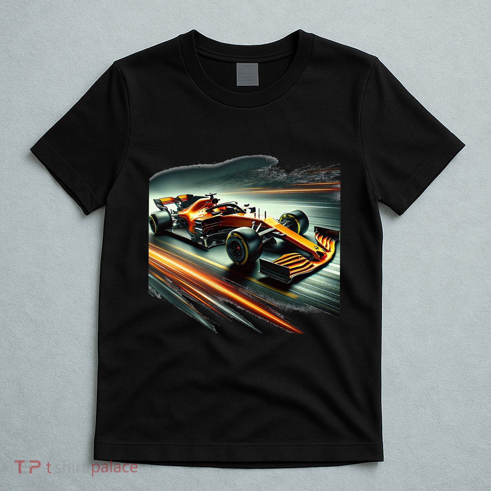 Orange Formula Racing Car T-Shirt