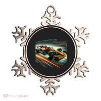 Orange Formula Racing Car Ornament thumb 0