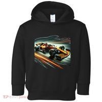 Orange Formula Racing Car Toddler Hoodie thumb 0