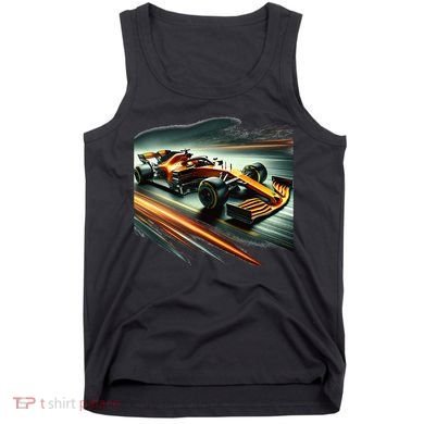 Orange Formula Racing Car Tank Top