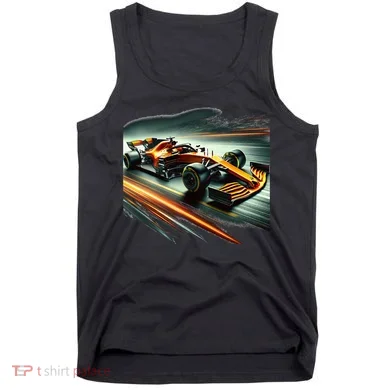 Orange Formula Racing Car Tank Top