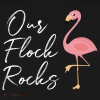 Our Flock Rocks Flamingo Lover Funny Cute Women's Tank Top thumb 5