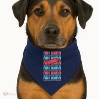 Orlando Florida Repeat USA-Made Doggie Bandana thumb 1