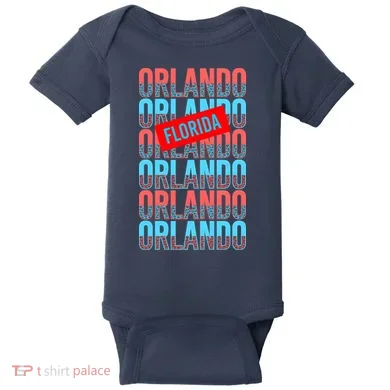 Orlando Florida Repeat Baby Bodysuit
