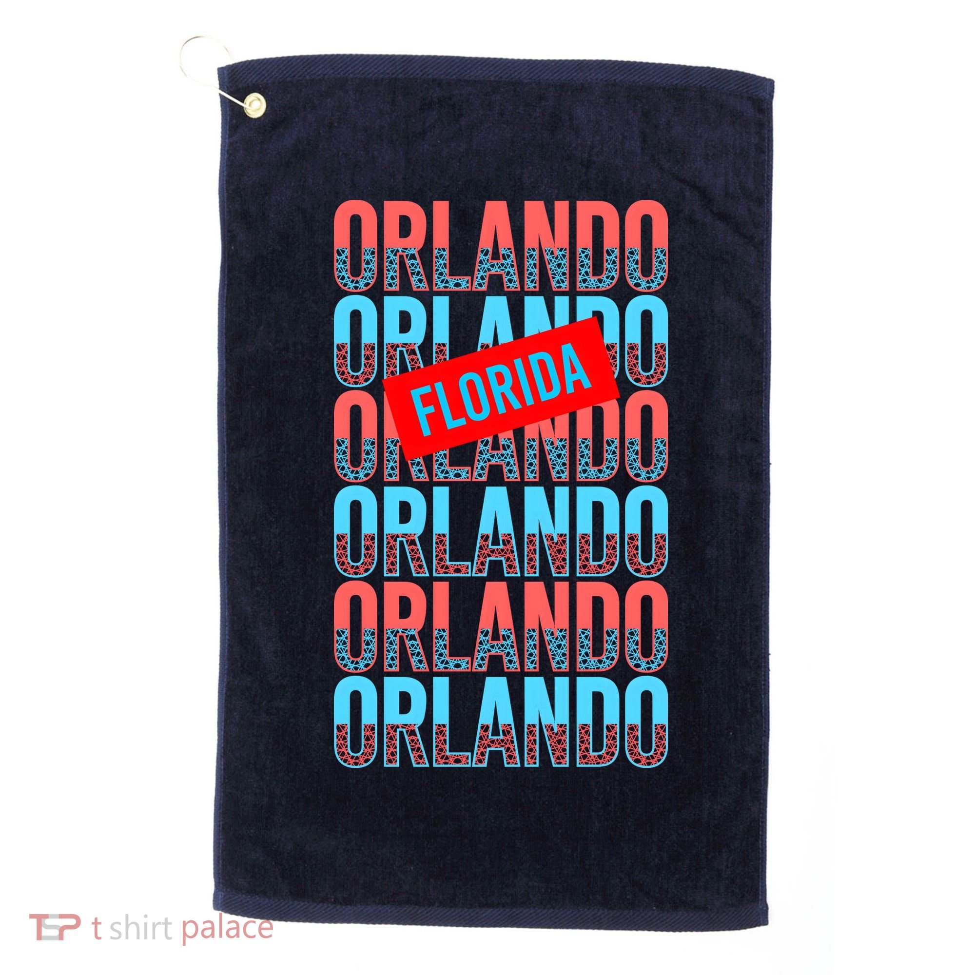 Orlando Florida Repeat Golf Towel
