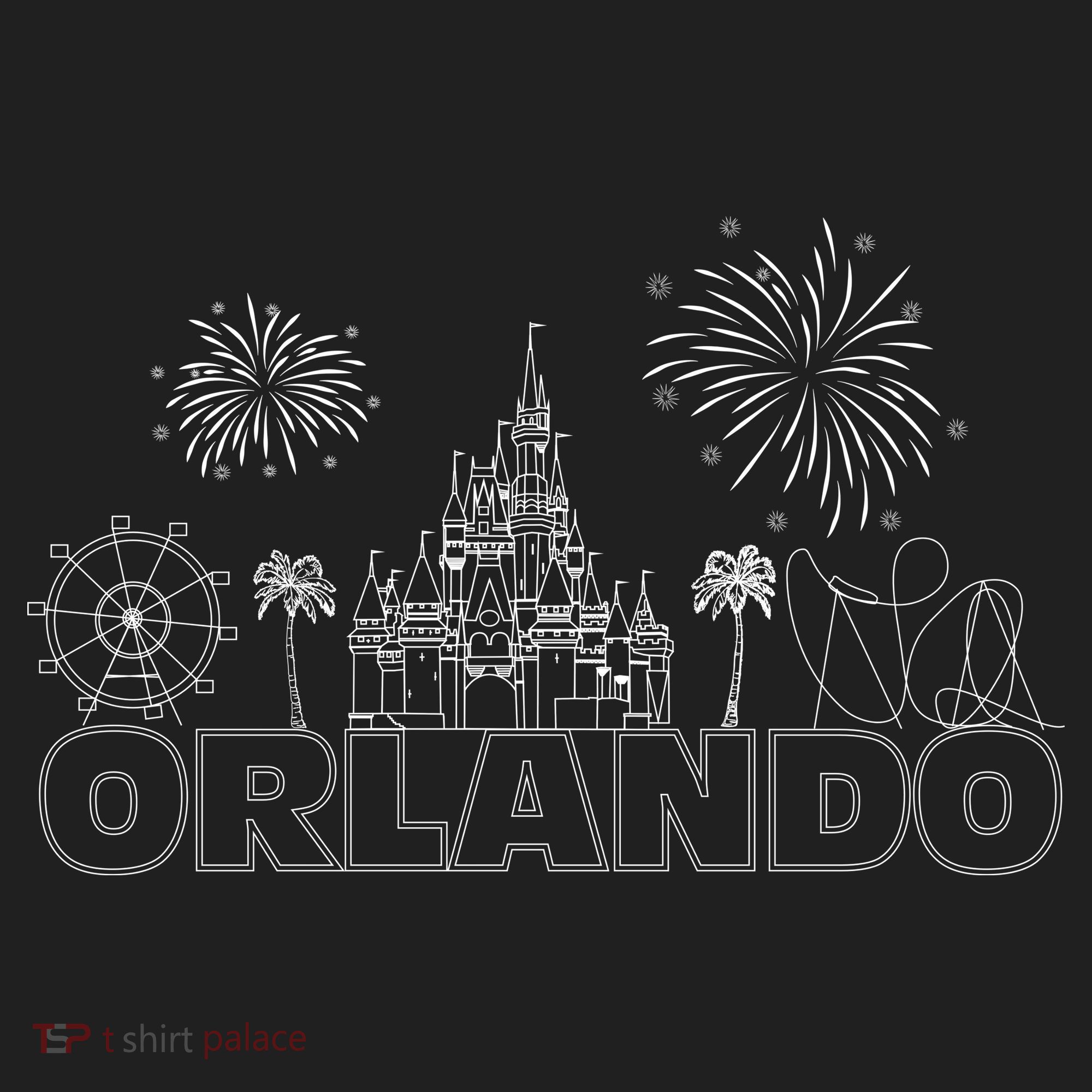 Orlando Florida Retroactive Skyline Women's Sweatshirt
