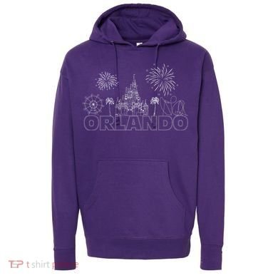 Orlando Florida Retroactive Skyline Hoodie