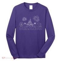 Orlando Florida Retroactive Skyline Long Sleeve Shirt thumb 0