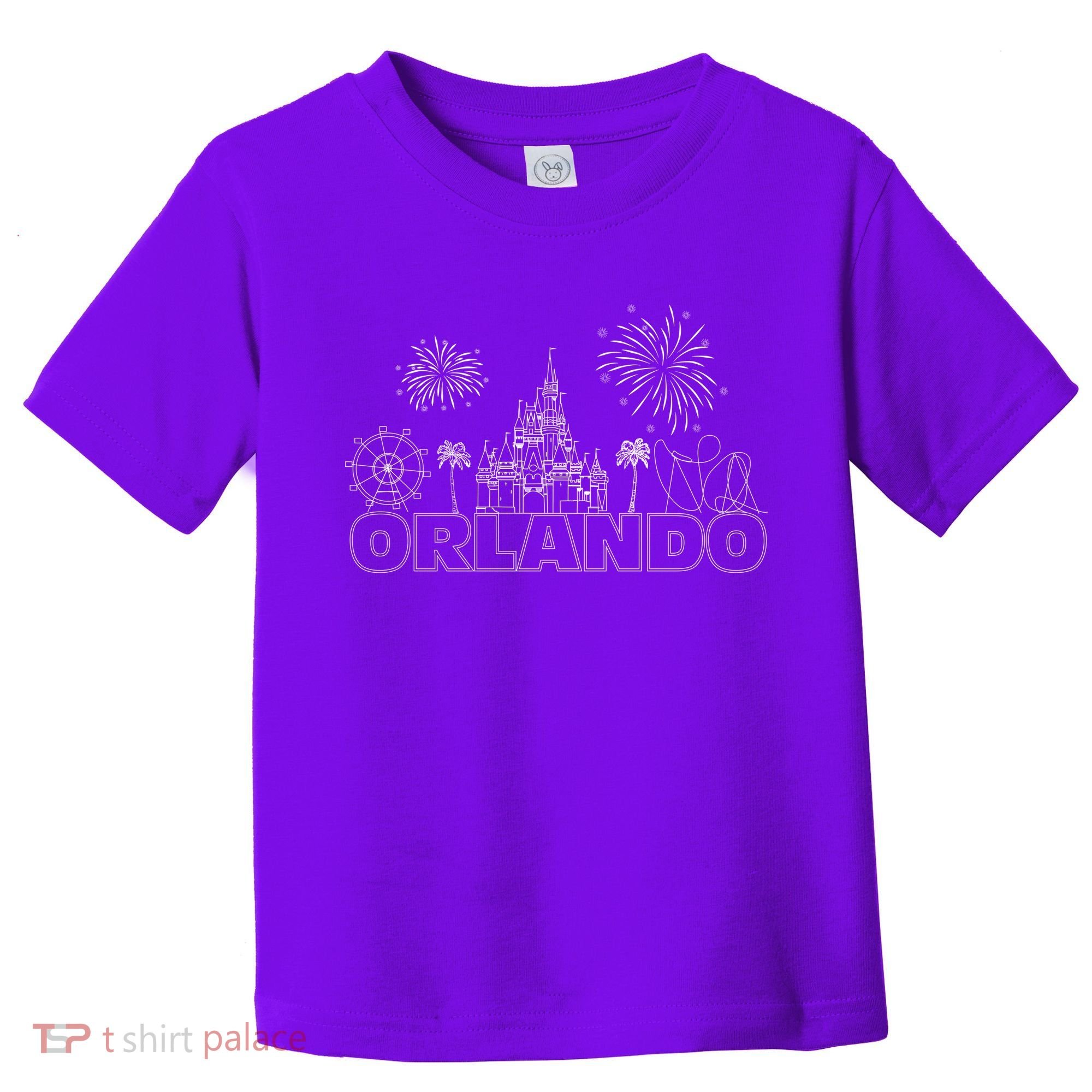 Orlando Florida Retroactive Skyline Toddler T-Shirt
