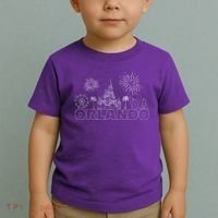 Orlando Florida Retroactive Skyline Toddler T-Shirt thumb 2