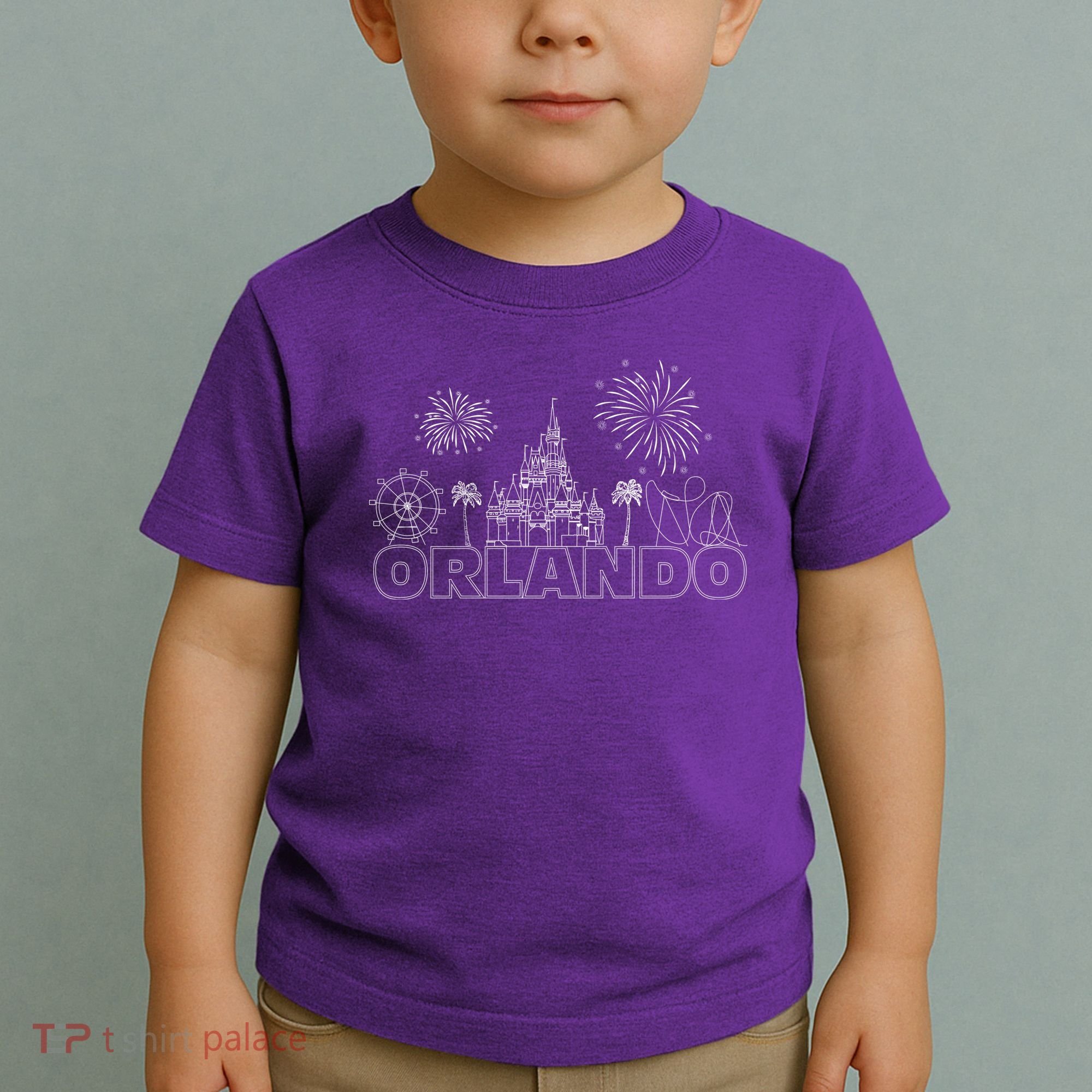 Orlando Florida Retroactive Skyline Toddler T-Shirt