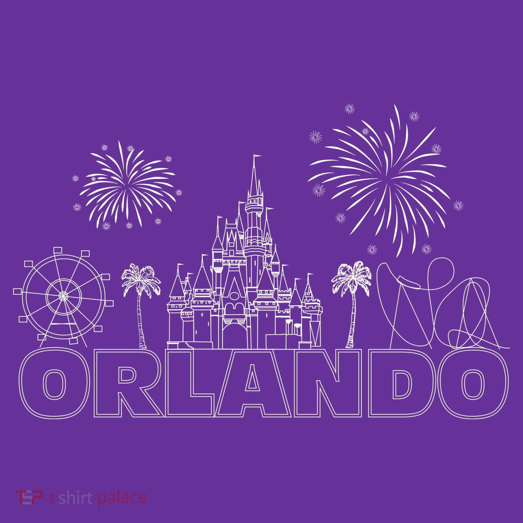Orlando Florida Retroactive Skyline Toddler T-Shirt