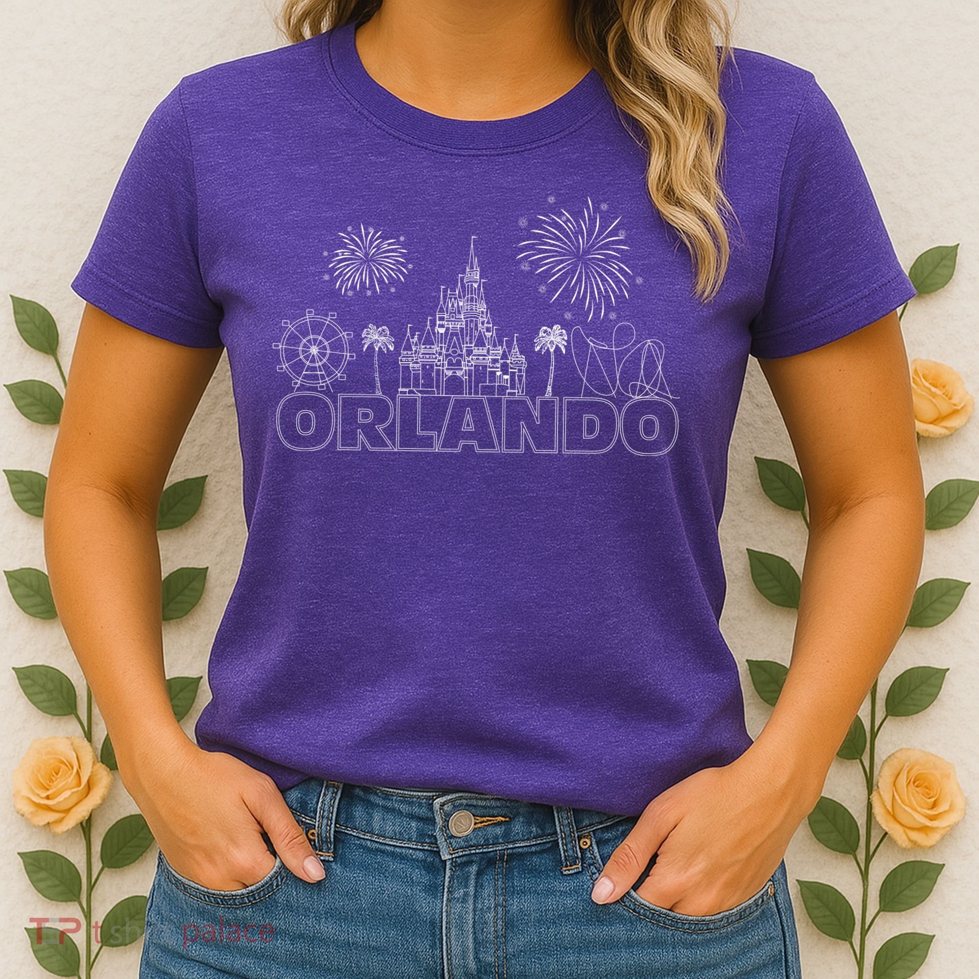 Orlando Florida Retroactive Skyline Women's T-Shirt