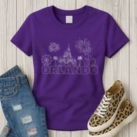 Orlando Florida Retroactive Skyline Women's T-Shirt thumb 3
