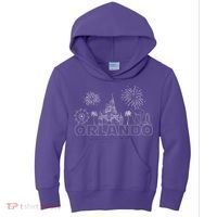 Orlando Florida Retroactive Skyline Kids Hoodie thumb 0