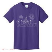 Orlando Florida Retroactive Skyline Kids T-Shirt thumb 0