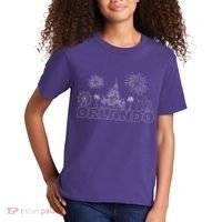Orlando Florida Retroactive Skyline Kids T-Shirt thumb 2