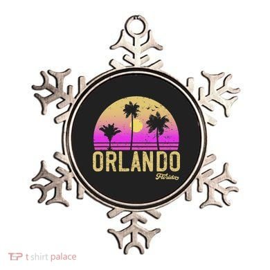 Orlando Florida Retro Vintage Sunset Ornament