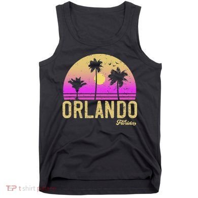 Orlando Florida Retro Vintage Sunset Tank Top