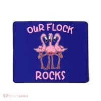 Our Flock Rocks Flamingo Matching Family Vacation Group Gift Mousepad thumb 0