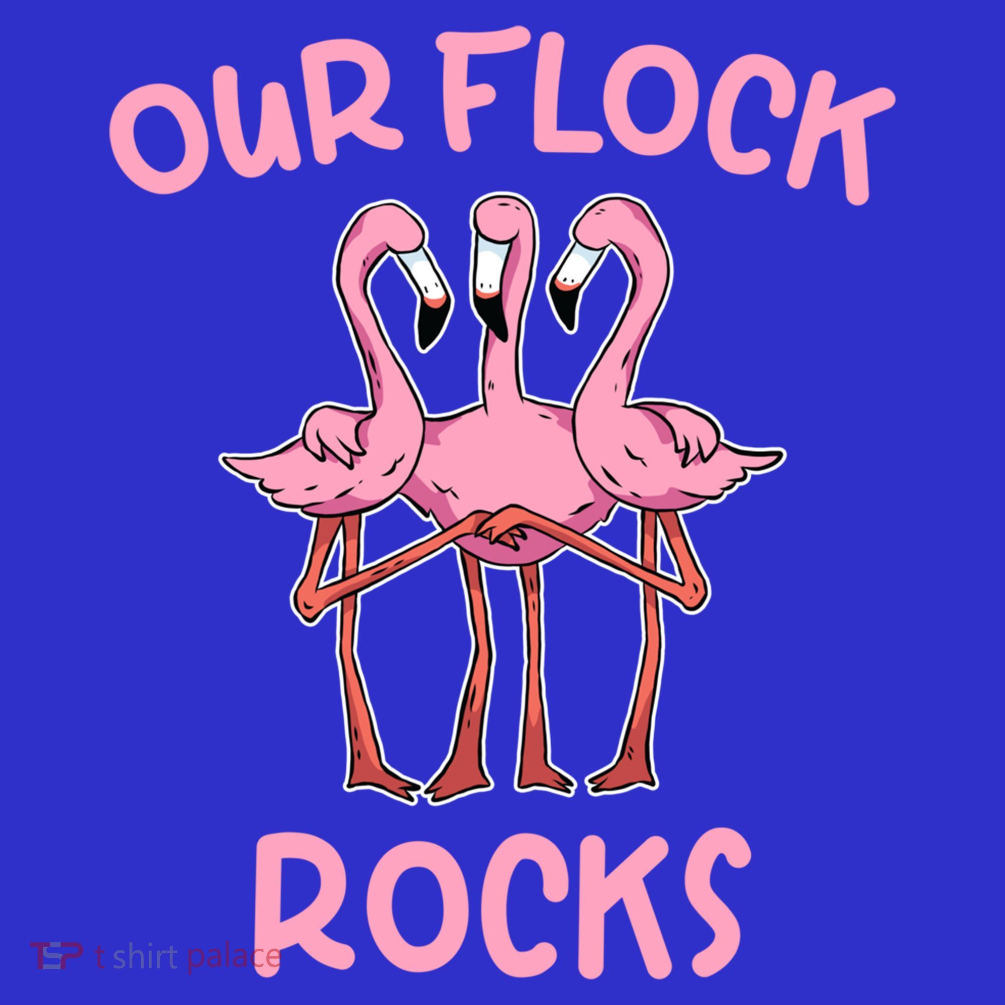 Our Flock Rocks Flamingo Matching Family Vacation Group Gift Mousepad