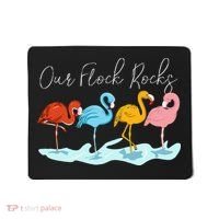 Our Flock Rocks Flamingos Lover Family Mousepad thumb 0