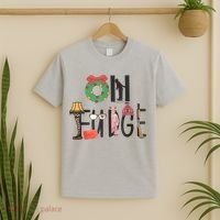 Oh Fudge Santa Hat Christmas Story Family Christmas T-Shirt thumb 2